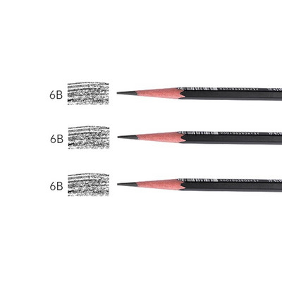 3 gab. Mīksts/vidējs/ciets, balts, brūns, ogles rakstīšanas un skicēšanas skolas piederumi 2H-14B, zīmēšanas zīmuļu komplekts māksla