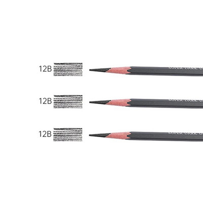 3 gab. Mīksts/vidējs/ciets, balts, brūns, ogles rakstīšanas un skicēšanas skolas piederumi 2H-14B, zīmēšanas zīmuļu komplekts māksla