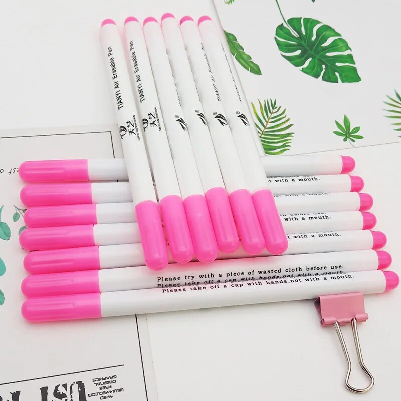 1/4 tk vees lahustuvad pliiatsid Ristpistes vees kustutatav pliiatskangast märgistuspliiats DIY kangamarker Õmblustööriistad Kangatarvikud