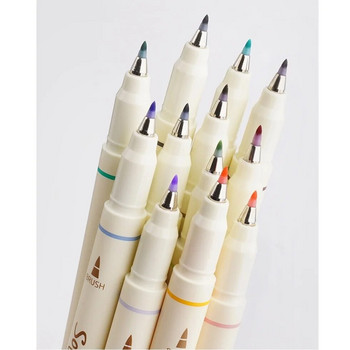 3 бр. Four Season Color Soft Brush Set Pen Set for Drawing Caligraphy Lettering Paint Fine Tip Liner School Art Design A6335