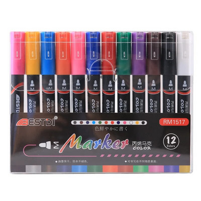 Divu līniju kontūra metāla marķieri Magic Shimmer Paint Paint Pildspalvas bērniem Pieaugušajiem Zīmēšanas Marķieris Pildspalva Māksla Glezniecības mācību piederumi