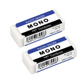 2 τμχ Tombow MONO Πλαστική Γόμα Χωρίς σκόνη XS PE-01A Καουτσούκ Αφαιρεί καθαρά τα σημάδια χωρίς να καταστρέφει χαρτί Εξαιρετικό για το σχολείο ή την τέχνη