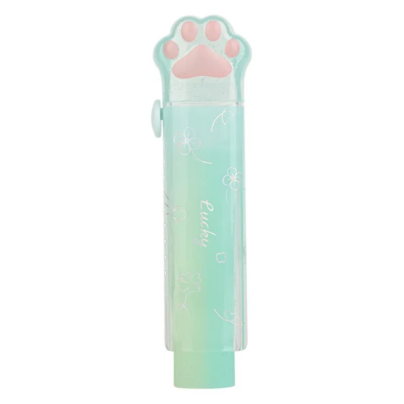 1 τμχ Cat Paw Rubber Eraser for KidsCute Push-pull Pencil Shape Γόμα Μολύβι Student Kawaii Stationery Παιδικά σχολικά είδη