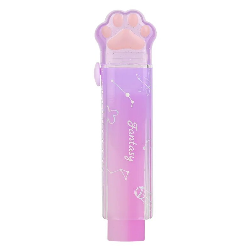 1 τμχ Cat Paw Rubber Eraser for KidsCute Push-pull Pencil Shape Γόμα Μολύβι Student Kawaii Stationery Παιδικά σχολικά είδη
