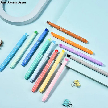 6 τεμάχια/Παρτίδα Cute Candy Color Hhlhters Μελάνες Stamp Pen Creative Marker Pen School Supplies Γραφείο Γραφική ύλη για παιδιά Δώρα