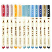 6 τμχ Νέος ρετρό έγχρωμος μαρκαδόρος σχεδίασης Σετ στυλό με μαλακό πινέλο Συμβουλή πρωτότυπου σχεδίου Καλλιγραφία γράμματα Ζωγραφική Τέχνη Χαρτικά