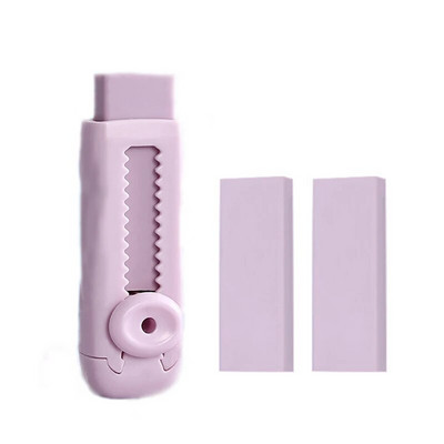 Zīmuļu dzēšgumija Noderīga, darbaspēka taupoša stumšanas gumija, radoši slaukāmi kancelejas piederumi bērniem, kas zīmē, raksta, skolas piederumi