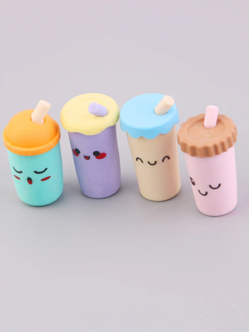 Radoša, jauka multfilmas kausa dzēšgumija, individuāla iepakojuma noņemama dzēšgumija studentu balvas kancelejas piederumi