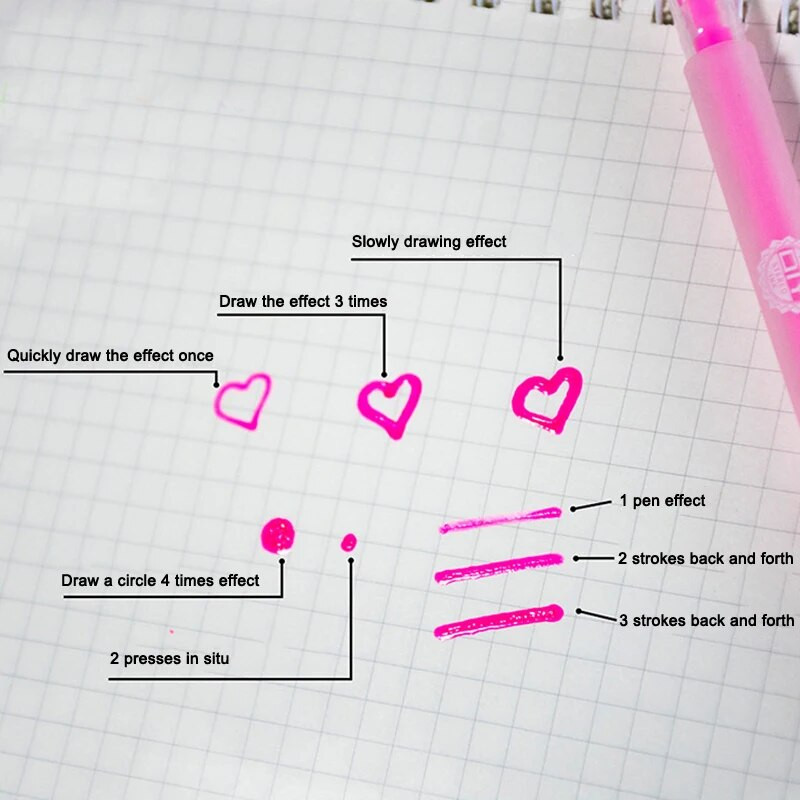 3D glancēts želejveida tintes pildspalvu komplekts Krāsains DIY dienasgaismas grafiti želejas pildspalvas dāvana bērniem skolas biroja kancelejas piederumi