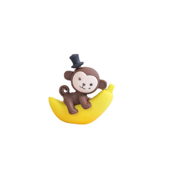 4 части Карикатура Сладка маймуна Банан гумена гума Нови канцеларски материали