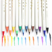 1 gab. Mīksta ota, kaligrāfijas pildspalva, akvareļu marķieris, otiņa, smalkais marķieris, karikatūras dizaina skice manga grafiskais zīmējums
