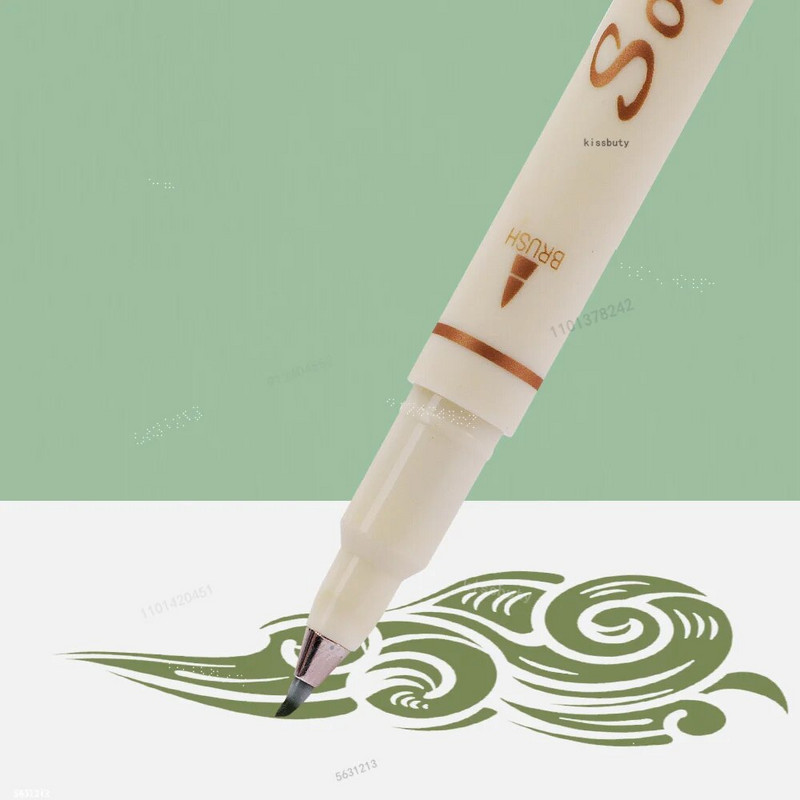 3gab/komplekts Four Seasons Mīkstas otas gleznošanas pildspalva ar burtiem kaligrāfijas prakse Retro mākslas marķieru pildspalvu komplekts zīmēšanas mākslas kancelejas preces