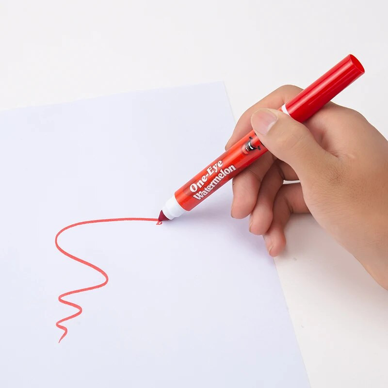 8 spalvų / rinkinys Plaunami Macaron Wacky kvapnūs žymekliai, minkšti, vaisių aromato, akių apsaugos raktų žymekliai, rašymo reikmenys