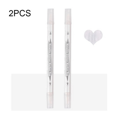 Metāliskas marķieru pildspalvas ar diviem uzgaļiem, zelta metāla pastāvīgie marķieri mākslinieku ilustrācijām, amatniecība, dāvanu karšu izgatavošana, albums