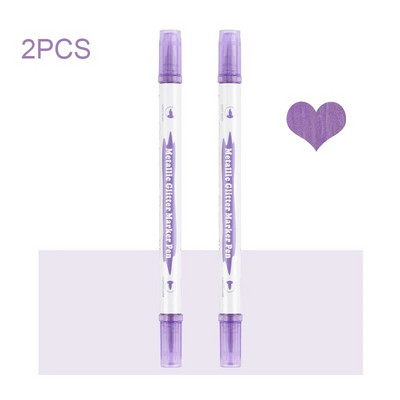 Metāliskas marķieru pildspalvas ar diviem uzgaļiem, zelta metāla pastāvīgie marķieri mākslinieku ilustrācijām, amatniecība, dāvanu karšu izgatavošana, albums