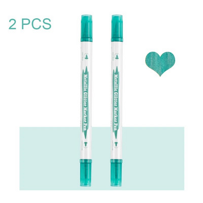 Metāliskas marķieru pildspalvas ar diviem uzgaļiem, zelta metāla pastāvīgie marķieri mākslinieku ilustrācijām, amatniecība, dāvanu karšu izgatavošana, albums