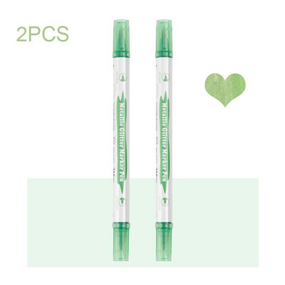 Metāliskas marķieru pildspalvas ar diviem uzgaļiem, zelta metāla pastāvīgie marķieri mākslinieku ilustrācijām, amatniecība, dāvanu karšu izgatavošana, albums