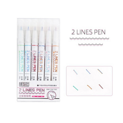 Pixuri pentru desen 3-D cu două linii, pix pentru contur cu două linii, pixuri pentru desen