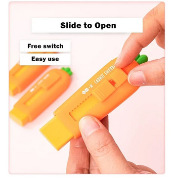 1 τεμ. Carrot Friends Eraser Cute Slide Stick Τύπος Λαστιχένια Γόμα για Μολύβια Καθαρισμός Διόρθωση Λιγότερη Σκόνη Σχολική Χαρτικά Α7029