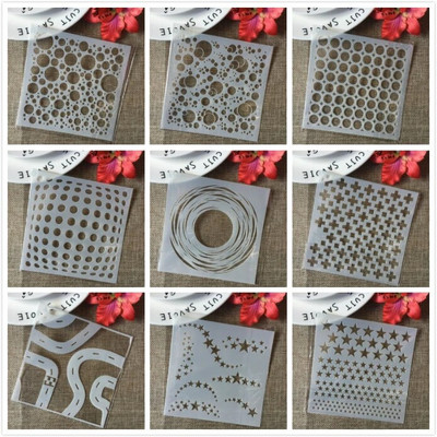 8 vnt./rinkinys 13 cm medžio lapų ginkmedžio pumpuras, pasidaryk pats, sluoksniavimo trafaretai tapybai iškarpų albumo spalvinimo įspaudimo albumo dekoratyvinis šablonas