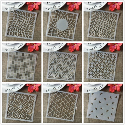 8 vnt./rinkinys 13 cm medžio lapų ginkmedžio pumpuras, pasidaryk pats, sluoksniavimo trafaretai tapybai iškarpų albumo spalvinimo įspaudimo albumo dekoratyvinis šablonas