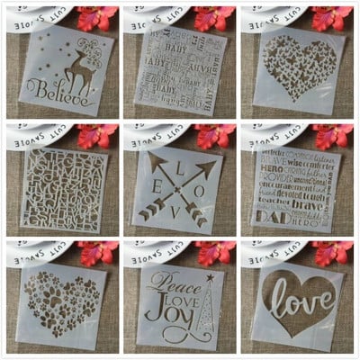 8 vnt./rinkinys 13 cm medžio lapų ginkmedžio pumpuras, pasidaryk pats, sluoksniavimo trafaretai tapybai iškarpų albumo spalvinimo įspaudimo albumo dekoratyvinis šablonas