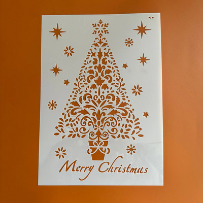 A4 29 *21 cm Εκτύπωση παπουτσιών Santa DIY Στένσιλ τοίχου Ζωγραφική Λεύκωμα χρωματισμού Ανάγλυφο άλμπουμ Διακοσμητικό χάρτινο πρότυπο κάρτας, τοίχος