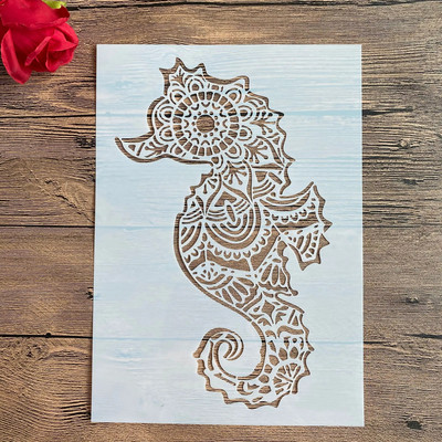 A4 29 * 21 cm DIY trafareti sienu gleznojums albums Krāsošana reljefs albums dekoratīvs papīra karšu veidne, sienas dzīvnieks tauriņš