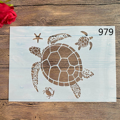 A4 29 * 21 cm DIY trafareti sienu gleznojums albums Krāsošana reljefs albums dekoratīvs papīra karšu veidne, sienas dzīvnieks tauriņš