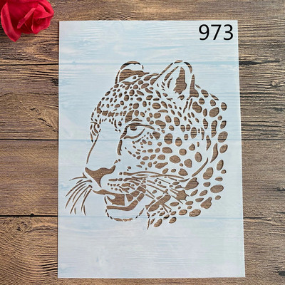 A4 29 * 21 cm DIY trafareti sienu gleznojums albums Krāsošana reljefs albums dekoratīvs papīra karšu veidne, sienas dzīvnieks tauriņš