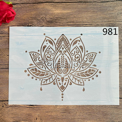 A4 29 * 21 cm DIY trafareti sienu gleznojums albums Krāsošana reljefs albums dekoratīvs papīra karšu veidne, sienas dzīvnieks tauriņš