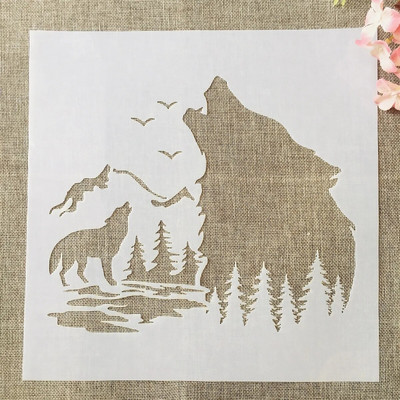 30*30cm Mandala liblikad isetegemise kihistusšabloonid seinamaaling väljalõigete albumi värvimine reljeefalbumi dekoratiivmall