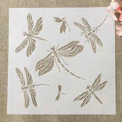 30*30cm Mandala liblikad isetegemise kihistusšabloonid seinamaaling väljalõigete albumi värvimine reljeefalbumi dekoratiivmall