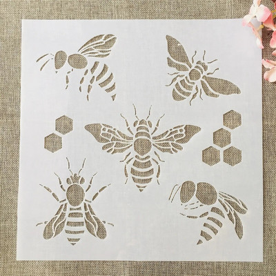 30*30cm Mandala liblikad isetegemise kihistusšabloonid seinamaaling väljalõigete albumi värvimine reljeefalbumi dekoratiivmall