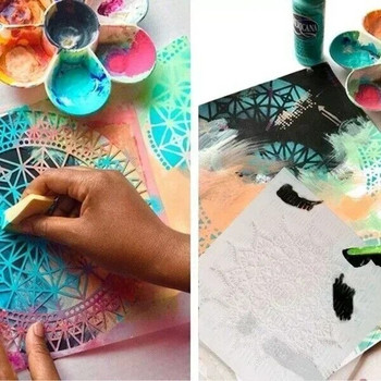 A4 29 * 21cm Στένσιλ DIY Ζωγραφική τοίχων Λεύκωμα χρωματισμού Ανάγλυφο άλμπουμ Διακοσμητικό χάρτινο πρότυπο κάρτας Ζώο