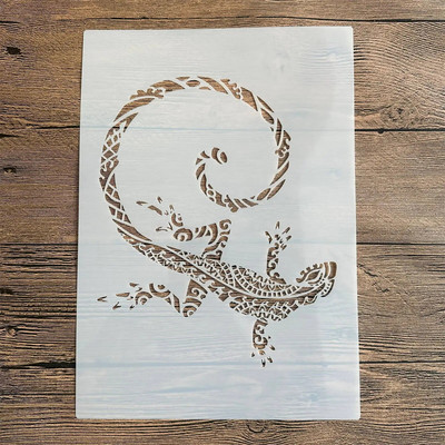 A4 29 * 21cm Στένσιλ DIY Ζωγραφική τοίχων Λεύκωμα χρωματισμού Ανάγλυφο άλμπουμ Διακοσμητικό χάρτινο πρότυπο κάρτας Ζώο