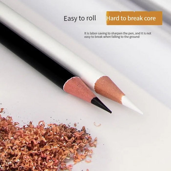2/12 бр. черно-бели цветни моливи - постоянен цветен молив за рисуване Дървени цветни моливи на маслена основа за художници и начинаещи в изкуството