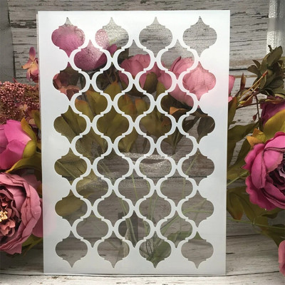 A4 29cm Ilus lilleline juuksetüdruk DIY kihistusšabloonid maalimine väljalõigete album värvimine reljeefne albumi dekoratiivne kaardimall