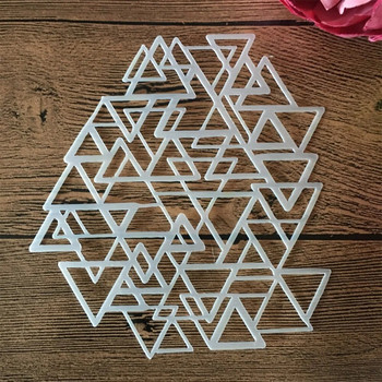 8 τεμ/Σετ 13*13 cm Γεωμετρία Στρογγυλό Hexagen Triangle Στένσιλ στρώσεων DIY Ζωγραφική Λεύκωμα χρωματισμού Πρότυπο Deco άλμπουμ ανάγλυφο