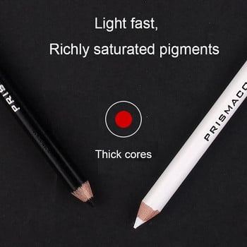 1 бр Prismacolor Colored Pencil Black White Skin Colors Professional Highlight Sketch моливи Graphite Artist Drawing Blending