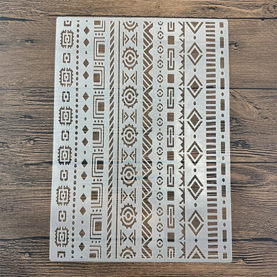 A4 29 * 21cm Mandala DIY Trafareti Sienas Glezniecība Scrapbook Krāsošana Reljefs Albums Dekoratīvs Papīrs Kartes Veidnes Kūka