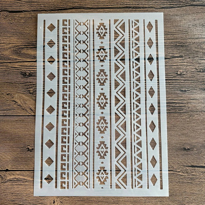 A4 29 * 21cm Mandala DIY Trafareti Sienas Glezniecība Scrapbook Krāsošana Reljefs Albums Dekoratīvs Papīrs Kartes Veidnes Kūka