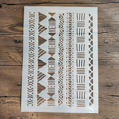 A4 29 * 21cm Mandala DIY Trafareti Sienas Glezniecība Scrapbook Krāsošana Reljefs Albums Dekoratīvs Papīrs Kartes Veidnes Kūka