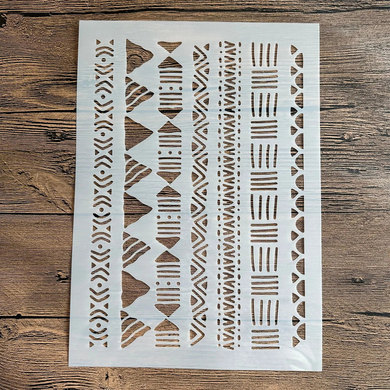 A4 29 * 21cm Mandala DIY Trafareti Sienas Glezniecība Scrapbook Krāsošana Reljefs Albums Dekoratīvs Papīrs Kartes Veidnes Kūka