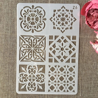 26cm Flower Leaves Line DIY Layering Stencils Wall Painting Scrapbook Coloring ανάγλυφο άλμπουμ Πρότυπο διακοσμητικής κάρτας