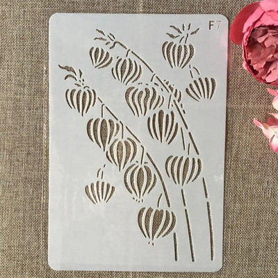 26cm Flower Leaves Line DIY Layering Stencils Wall Painting Scrapbook Coloring ανάγλυφο άλμπουμ Πρότυπο διακοσμητικής κάρτας