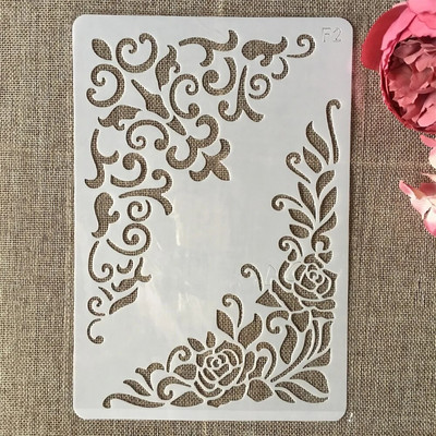 26cm Flower Leaves Line DIY Layering Stencils Wall Painting Scrapbook Coloring ανάγλυφο άλμπουμ Πρότυπο διακοσμητικής κάρτας