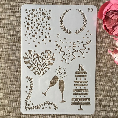 26cm Flower Leaves Line DIY Layering Stencils Wall Painting Scrapbook Coloring ανάγλυφο άλμπουμ Πρότυπο διακοσμητικής κάρτας