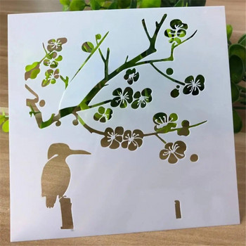Πλαστικά Παιδιά Ζωγραφική Ζωγραφική Σχέδιο Στένσιλ Πρότυπο χάρακες Εργαλείο DIY Χειροτεχνία Καλούπι Χάρακες Κινούμενα σχέδια Κοίλο λουλούδι πιάτο για παιδιά 1τμχ