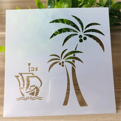 Műanyag gyerekeknek festmény rajz sablon sablon vonalzók eszköz barkácsolás kézműves forma vonalzók rajzfilm üreges virágtányér gyerekeknek ajándékok 1db